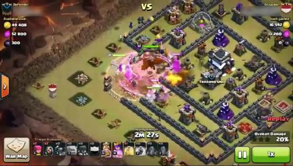 Clash of Clans - TH9 GoWiPeNe Attack #5