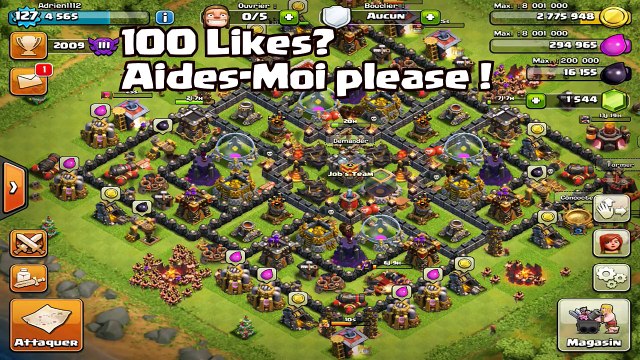Meilleur village Farm HDV 10 Avec deux Propulseur Dair ! Clash of Clans