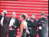 Céline Ballitran sur les marches du festival de Cannes 2004