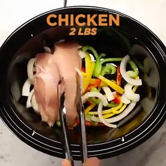 Slow Cooker Chicken Fajitas