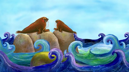 Walrus & Whale Lower Case Alphabet W