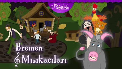 BREMEN MIZIKACILARI Türkçe Çizgi Film Masal - Adisebaba Klasik Masallar