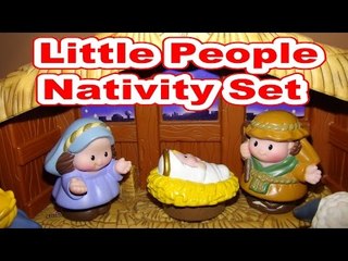 Little People Nativity Scene with Lightning McQueen, Mater and Thomas as Christmas Ornaments