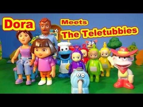 Dora The Explorer Meets The Teletubbies with Cookie Monster Chef, Part 2