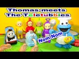 Thomas The Train Meets The Teletubbies with Cookie Monster Chef