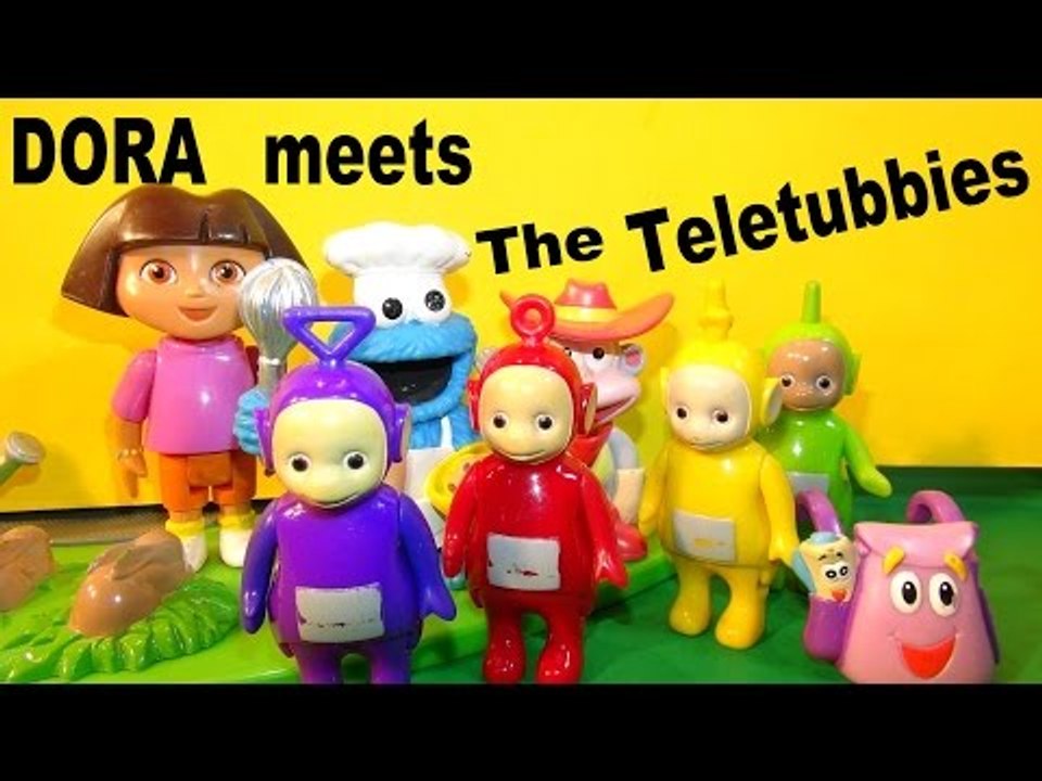 Dora The Explorer Meets The Teletubbies with Cookie Monster Chef