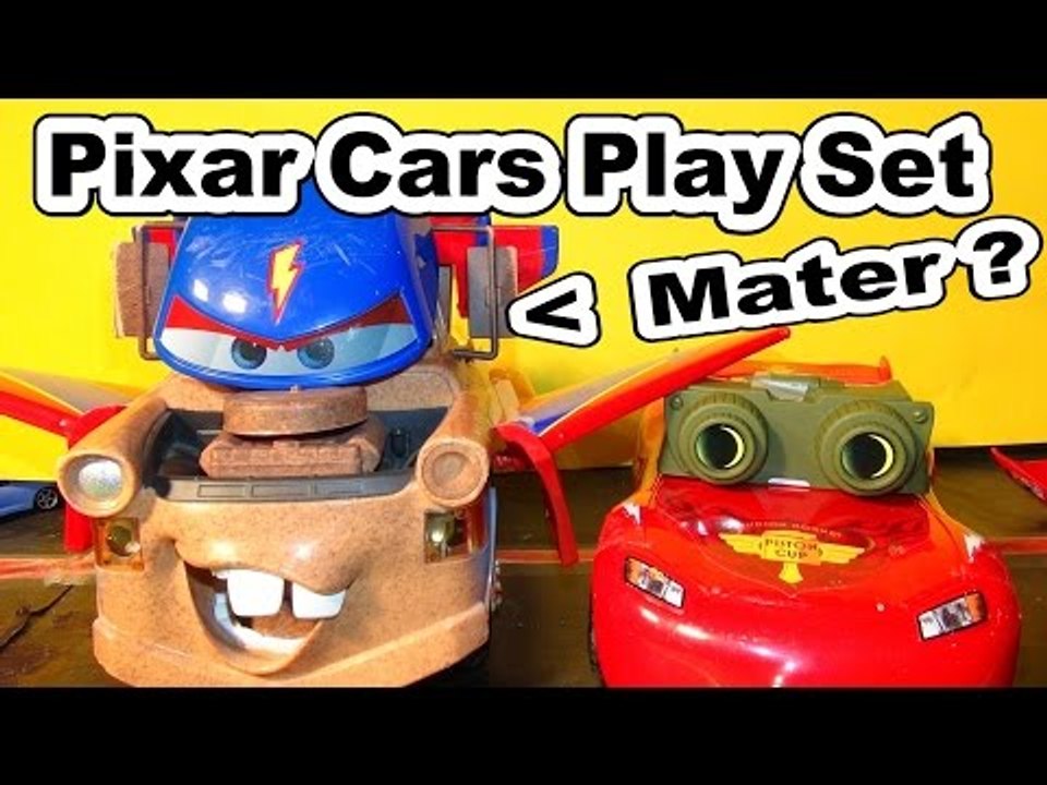 Pixar Cars Lightning McQueen Play Set with Mater and Hawk McQueen