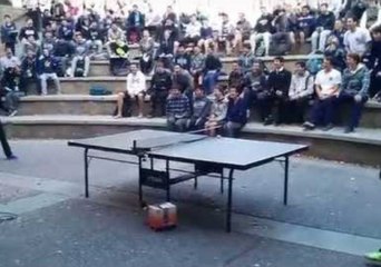 10-Year-Old Girl Kills It in Table Tennis Playoff