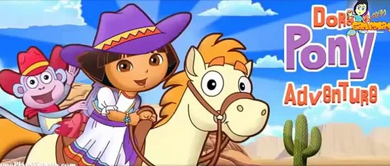 Dora l'Exploratrice et son Cheval ❤ Dora the Explorer and the Pony Adventure  ❤ Baby Games dora des animes  AWESOMENESS VIDEOS