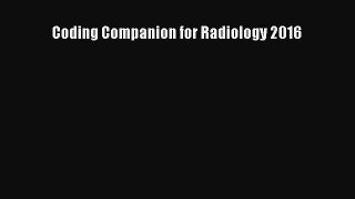 Read Coding Companion for Radiology 2016 PDF Online