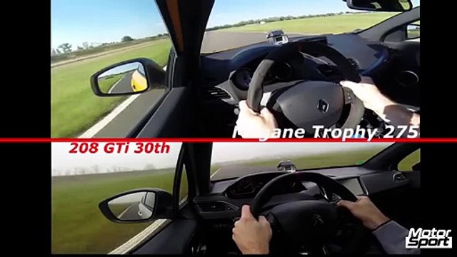 - Lap time battle - Peugeot 208 GTI 30th VS Mégane RS Trophy 275 (Motorsport)