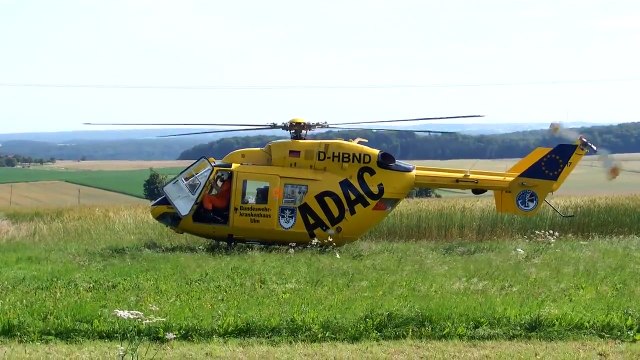 EUROCOPTER BK 117 ADAC TAKE OFF CHRISTOPH 22 BUNDESWEHR KRANKENHAUS ULM *1080p50fpsHD*