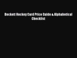 PDF Download Beckett Hockey Card Price Guide & Alphabetical Checklist PDF Online