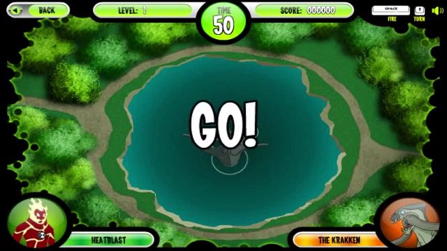 игра Бен тен Бен 10 и атака Краккена стрелялка для детей 2015