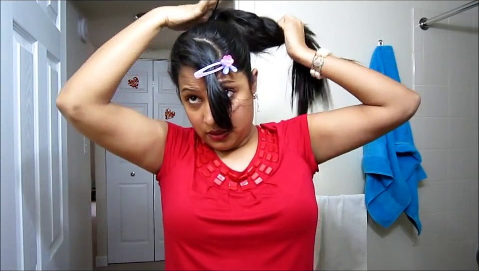 Hair styles Messy 5 minutes updo (Prom/Homecoming/ Wedding bridal updo)