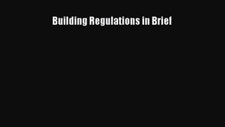 Building Regulations in Brief [PDF] Full Ebook