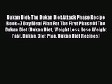 [PDF Download] Dukan Diet: The Dukan Diet Attack Phase Recipe Book - 7 Day Meal Plan For The