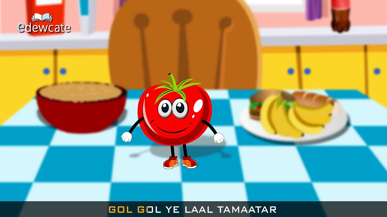 Edewcate Hindi Rhymes Lal Tamatar