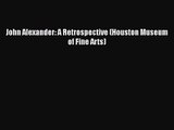 PDF Download John Alexander: A Retrospective (Houston Museum of Fine Arts) Read Online