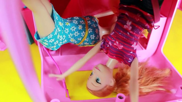 Frozen Parody Elsas Barbie MOTORHOME Hans & Disney Princess Anna Kidnapped P1 Camper