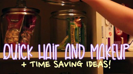 Running Late For School ⎜Quick Hair fixes, Makeup, & Outfit Ideas!