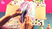 Giant Surprise EGG Disney Princess Toys PLAY DOH Eggs FROZEN ELSA Magic Clip Dolls DisneyC