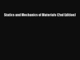 PDF Download Statics and Mechanics of Materials (2nd Edition) PDF Full Ebook