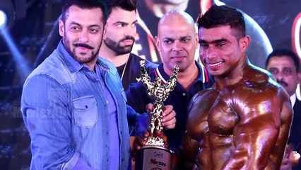 Salman Khan At Specially Disabled Body Building Competition