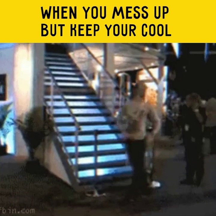 When you mess up but keep your cool