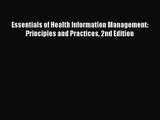 [PDF Download] Essentials of Health Information Management: Principles and Practices 2nd Edition