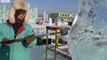 Sculptors compete in Harbin Ice Sculpting Competition