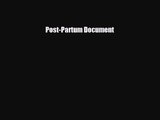 PDF Download Post-Partum Document PDF Online