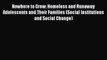 PDF Download Nowhere to Grow: Homeless and Runaway Adolescents and Their Families (Social Institutions