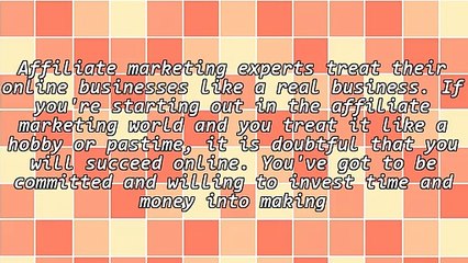 3 Things That No Affiliate Marketing Expert Would Be Without