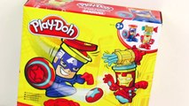 Marvel Play Doh Can-Heads Iron Man Captain America set Superheroes play dough