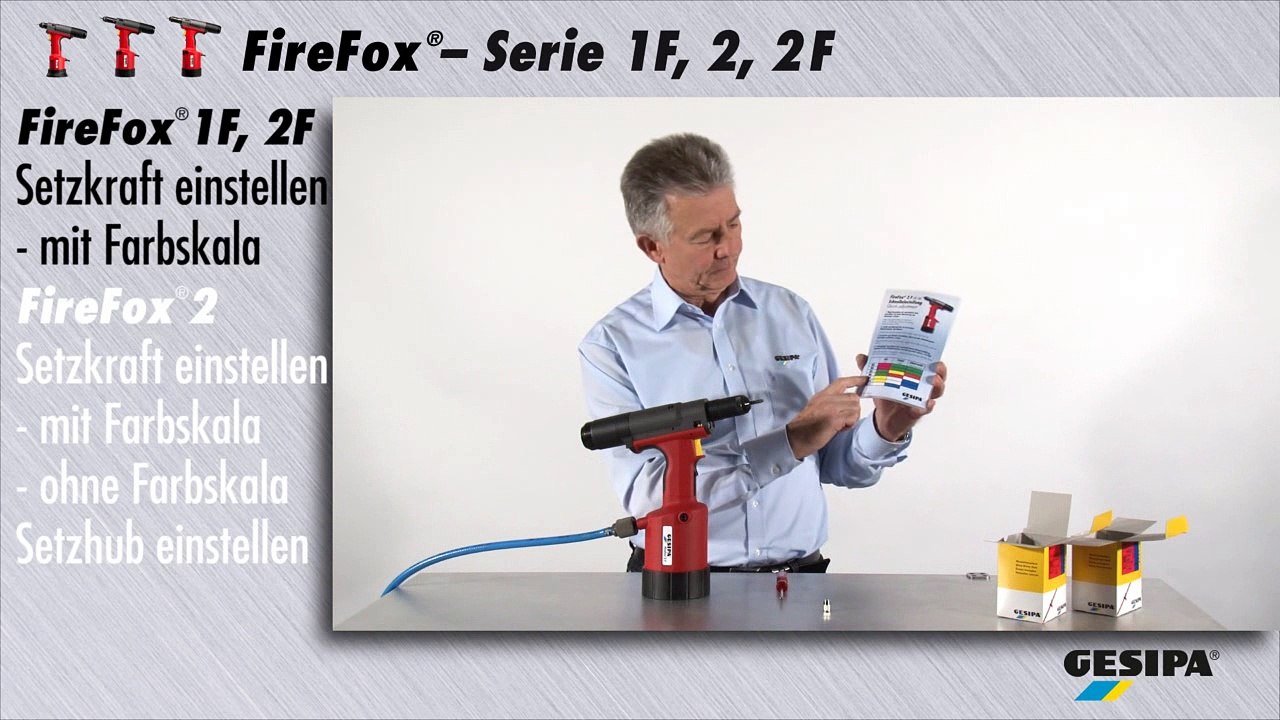GESIPA FireFox: Setzkraft Setzhub (Deutsch)