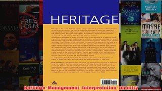 Heritage Management Interpretation Identity