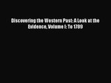 [PDF Download] Discovering the Western Past: A Look at the Evidence Volume I: To 1789 [Read]