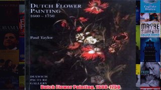 Dutch Flower Painting 16001750