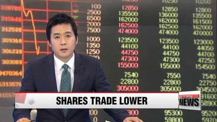 Korean shares close lower on Monday