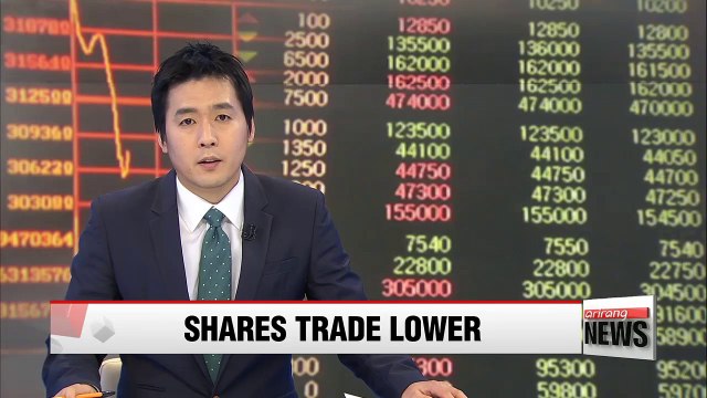 Korean shares close lower on Monday