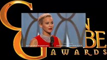 Golden Globes 2016 Jennifer Lawrence Acceptance Speech Winner Golden Globe Awards 2016