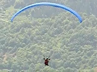 Parapente décollage stéf