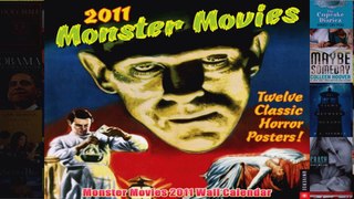 Monster Movies 2011 Wall Calendar