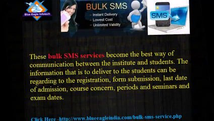Use of Bulk SMS Service Provider for Institution