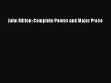 [PDF Download] John Milton: Complete Poems and Major Prose [Download] Online