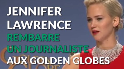 Jennifer Lawrence rembarre un journaliste aux Golden Globes
