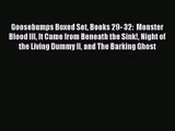[PDF Download] Goosebumps Boxed Set Books 29- 32:  Monster Blood III It Came from Beneath the