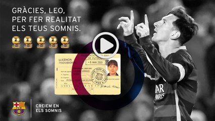 Creiem en els somnis - Leo Messi guanya la 5a Pilota d’Or