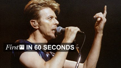 FirstFT - David Bowie dies at 69, VW’s US emissions fix